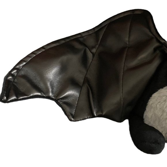 Gothic Vampire Bat Plush Crescent Moon (Dreams Fears) 14 X 24 Black & Gray - Picture 4 of 7
